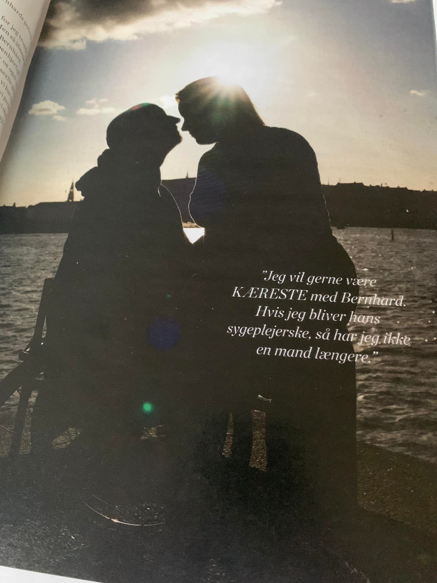 Magazine feature with a couple by the water